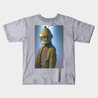 Retro robot man Kids T-Shirt